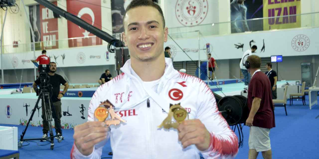 Milli Cimnastikçi Ahmet Önder'den Altın Madalya