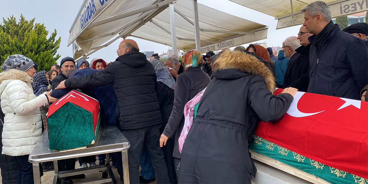 Otel yangınında hayatlarını kaybeden Rizeli Dayı ailesi son yolculuğuna uğurlandı