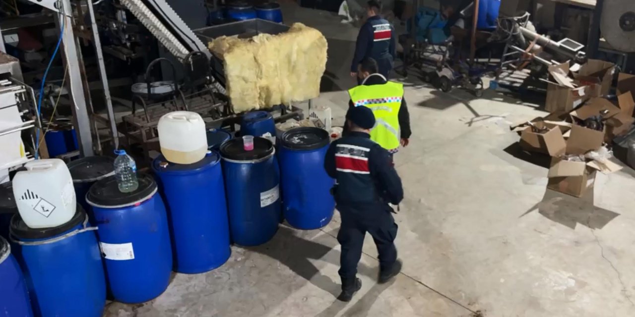 Tekirdağ’da sahte deterjan imalathanesine operasyon
