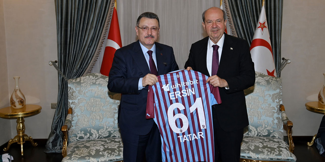 Başkan Genç ve Trabzon Heyeti KKTC Cumhurbaşkanı Ersin Tatar'ı Ziyaret Etti