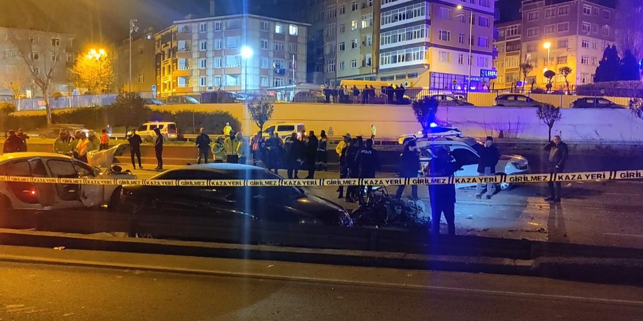 Esenler TEM bağlantı yolunda zincirleme trafik kazası: 1 ölü, 9 yaralı