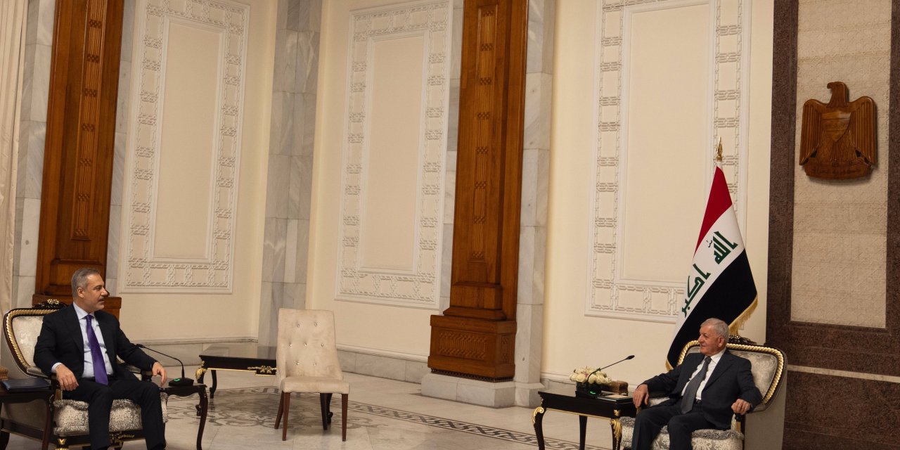 Bakan Fidan, Irak Cumhurbaşkanı Abdullatif Reşid tarafından kabul edildi -