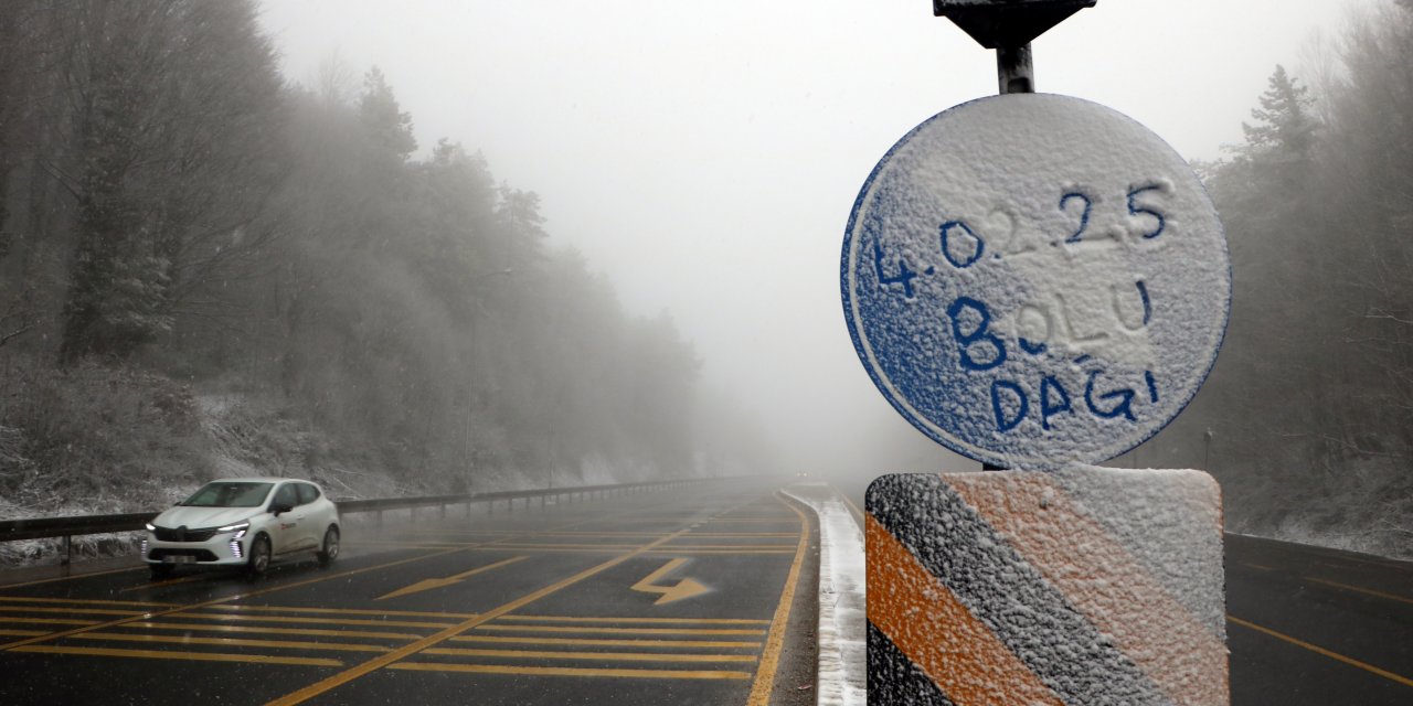 Bolu Dağı'nda Kar Yağışı