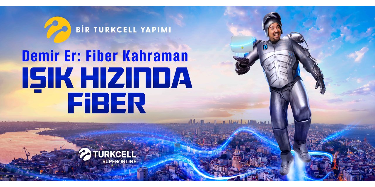 'Bir Turkcell Yapımı' reklam serisinin ikincisinde Ata Demirer, fiber kahraman rolünde