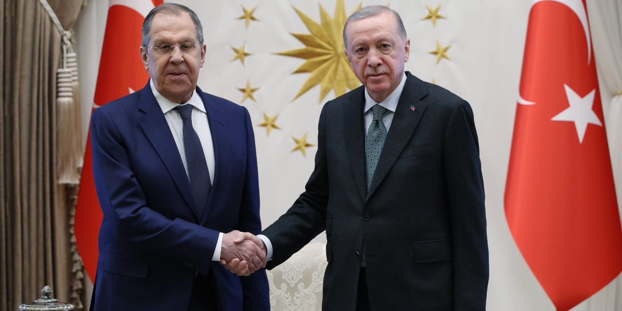 Cumhurbaşkanı Erdoğan, Rusya Dışişleri Bakanı Lavrov'u kabul etti