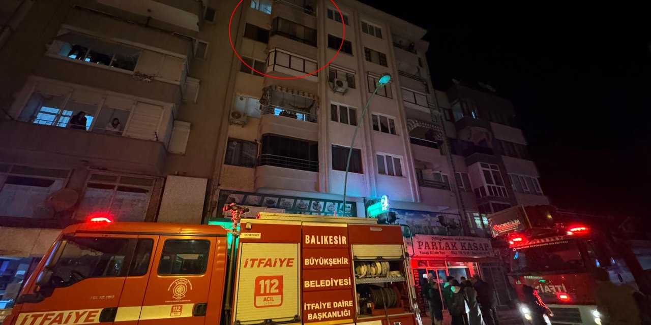 Erdek'te çakmak gazı dolumu sırasında çıkan yangın söndürüldü