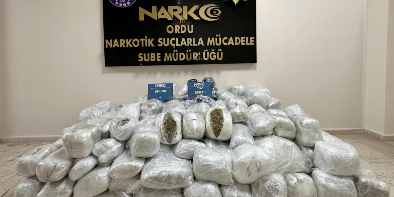 Güneydoğu'dan Batı İllerine Uyuşturucu Sevkiyatı, Ordu'da Durduruldu