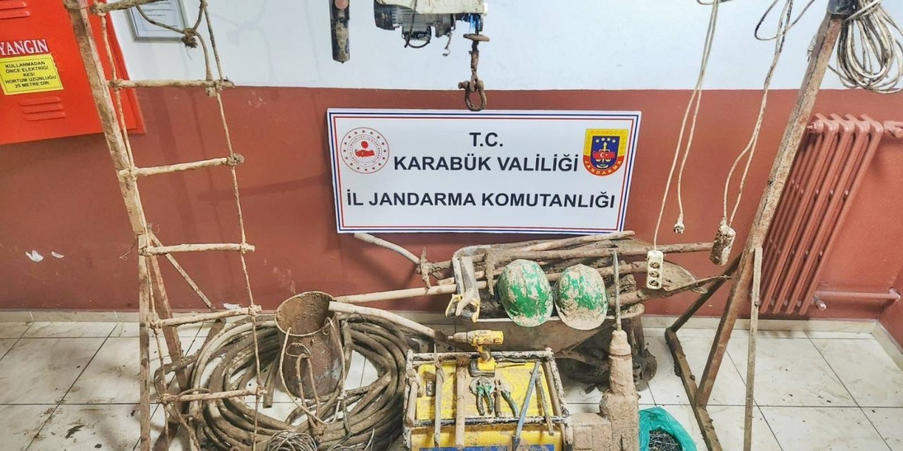 Karabük'te kaçak kazı yapan definecilere operasyon; 7 tutuklama