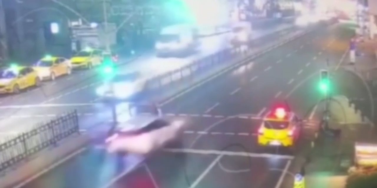 Beşiktaş’ta Glasgow Rangers maçına gelen İskoç taraftarın öldüğü kaza kamerada