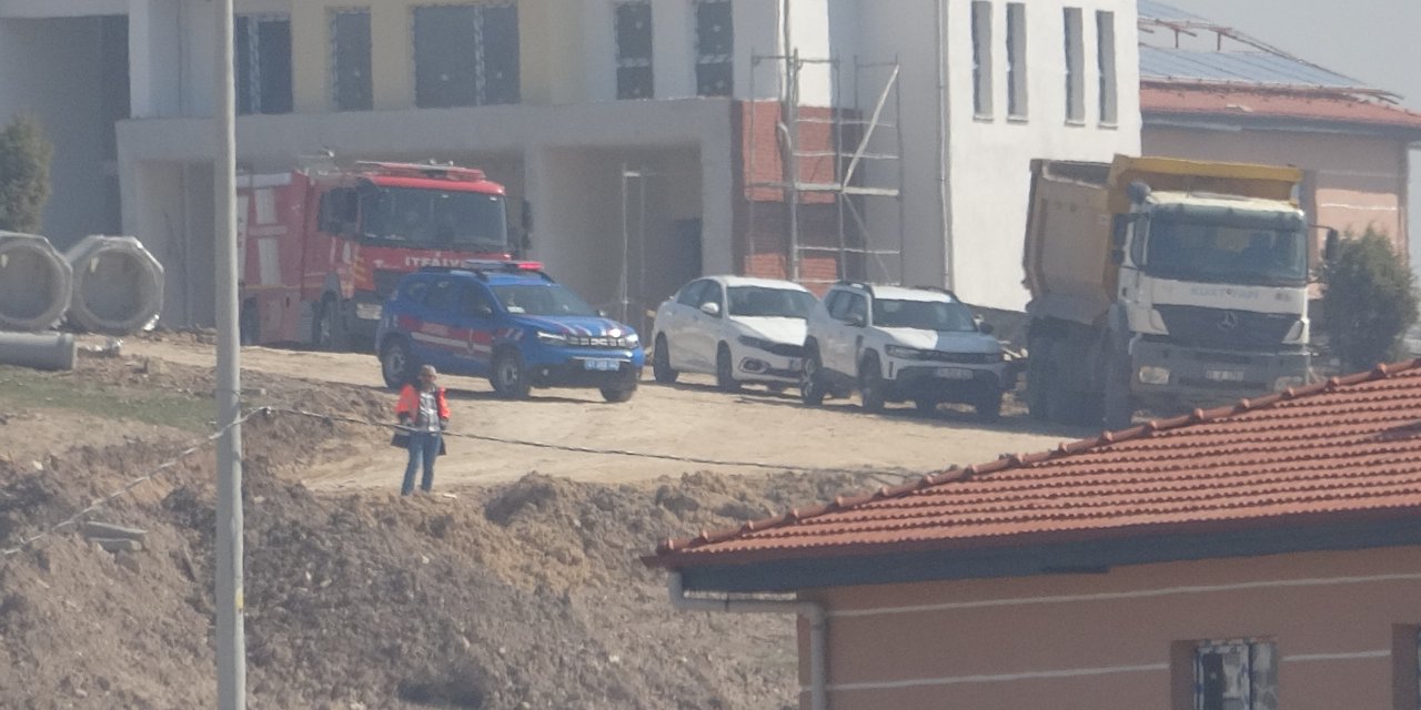 Kazı çalışması sırasında doğal gaz boru hattı delindi