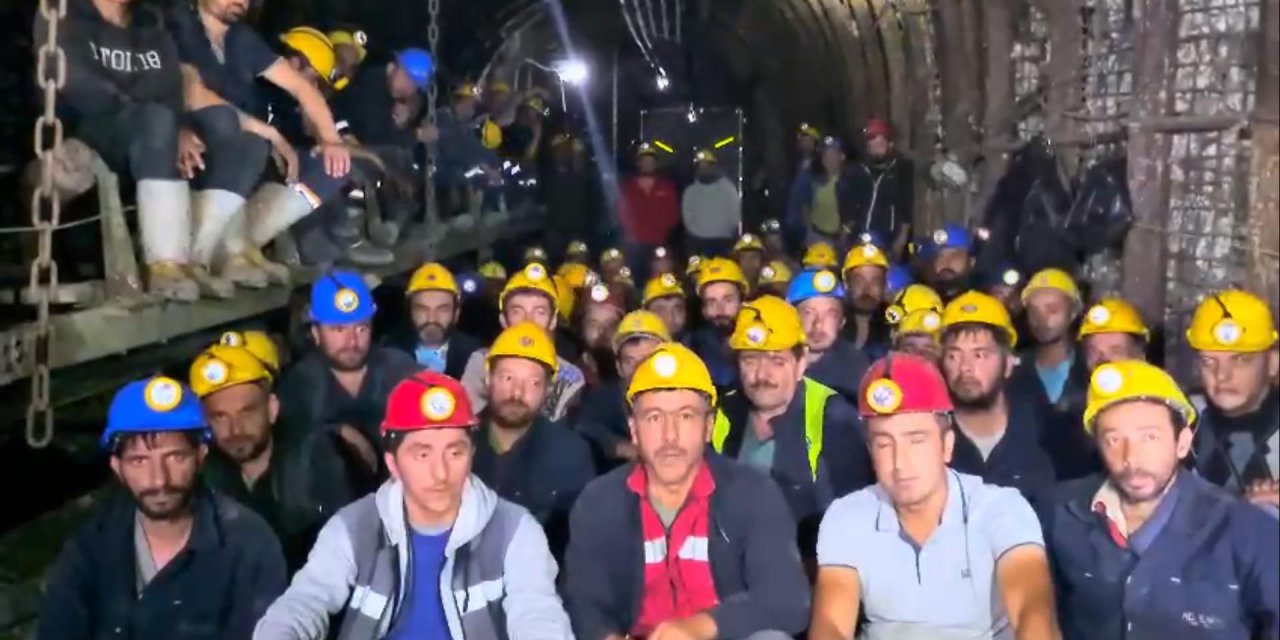 Eskişehir'de, Kömür Madeni İşçileri, Yer Altında Açlık Grevine Başladı