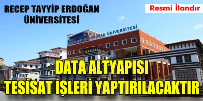 Data Altyapısı Tesisatı Yapım İşi yapım işi