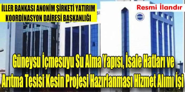 Güneysu İçmesuyu Su Alma Yapısı, İsale Hatları ve Arıtma Tesisi Kesin Projesi Hazırlanması Hizmet Alımı İşi