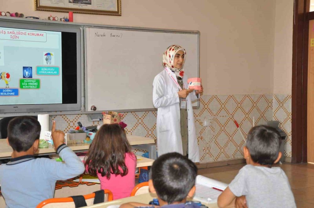 Karaman İl Sağlık Müdürlüğünden öğrencilere sağlık eğitimi