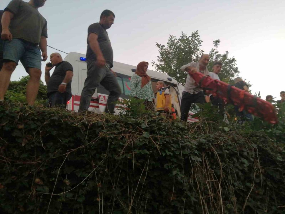 Tarım işçilerini taşıyan patpat bahçeye uçtu: 1’i ağır 13 yaralı