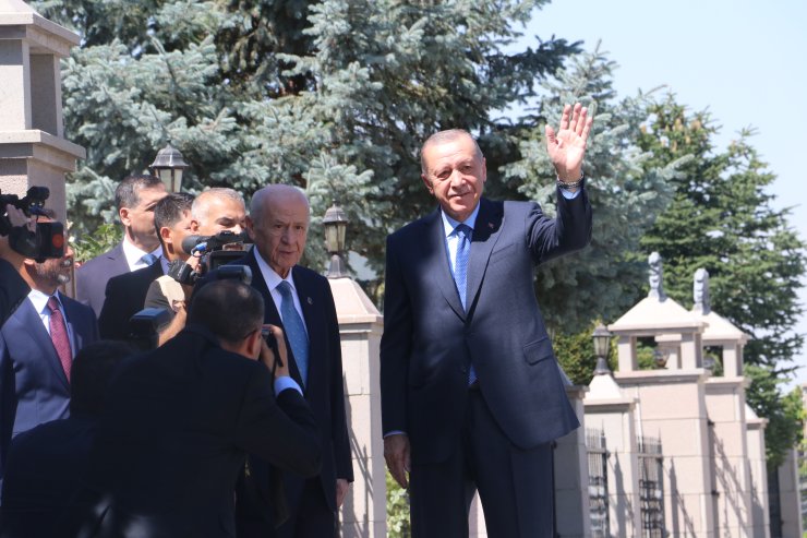 Cumhurbaşkanı Erdoğan, Bahçeli İle Bir Araya Geldi (2)