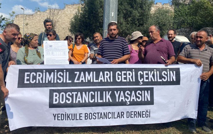 Yedikule Bostancıları İbb'nin Yüzde Bin Oranındaki Ecrimisil Zammını Protesto Etti