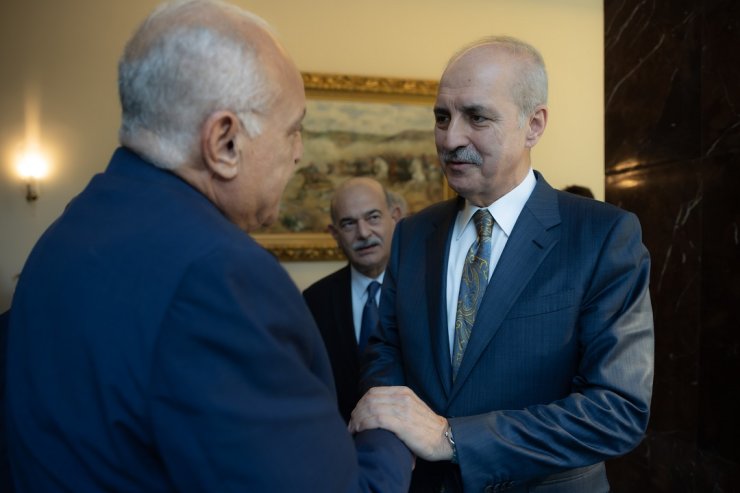 Tbmm Başkanı Kurtulmuş, Cezayir Dışişleri Bakanı Attaf'ı Kabul Etti