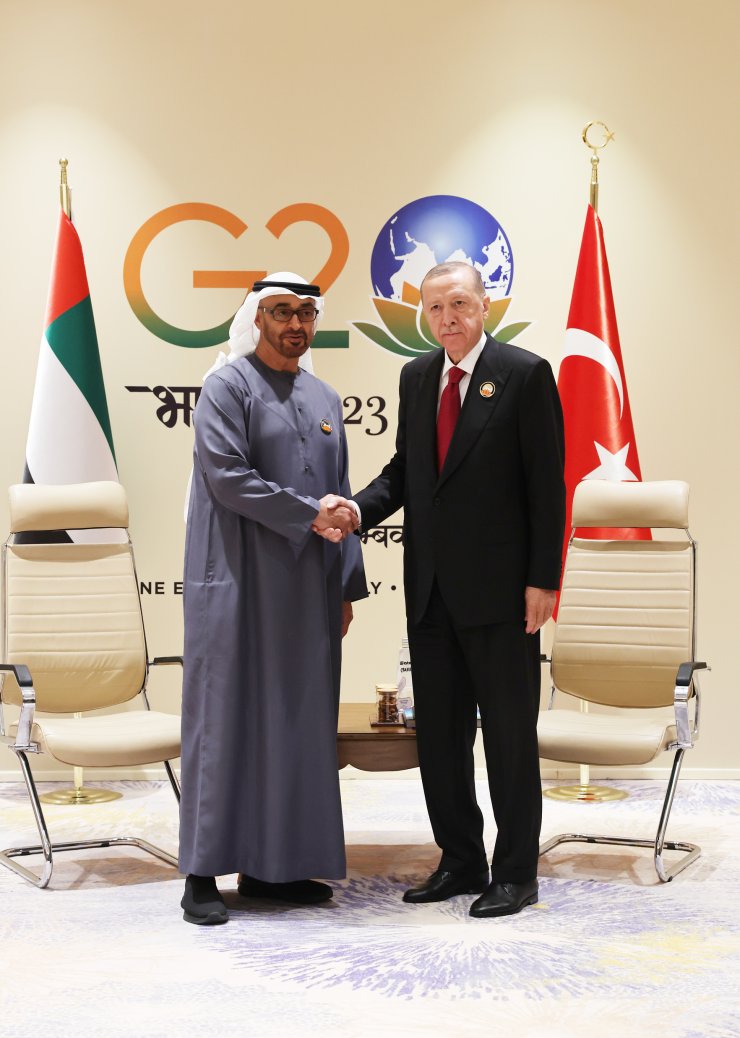 Cumhurbaşkanı Erdoğan, Bae Devlet Başkanı Al Nahyan İle Görüştü