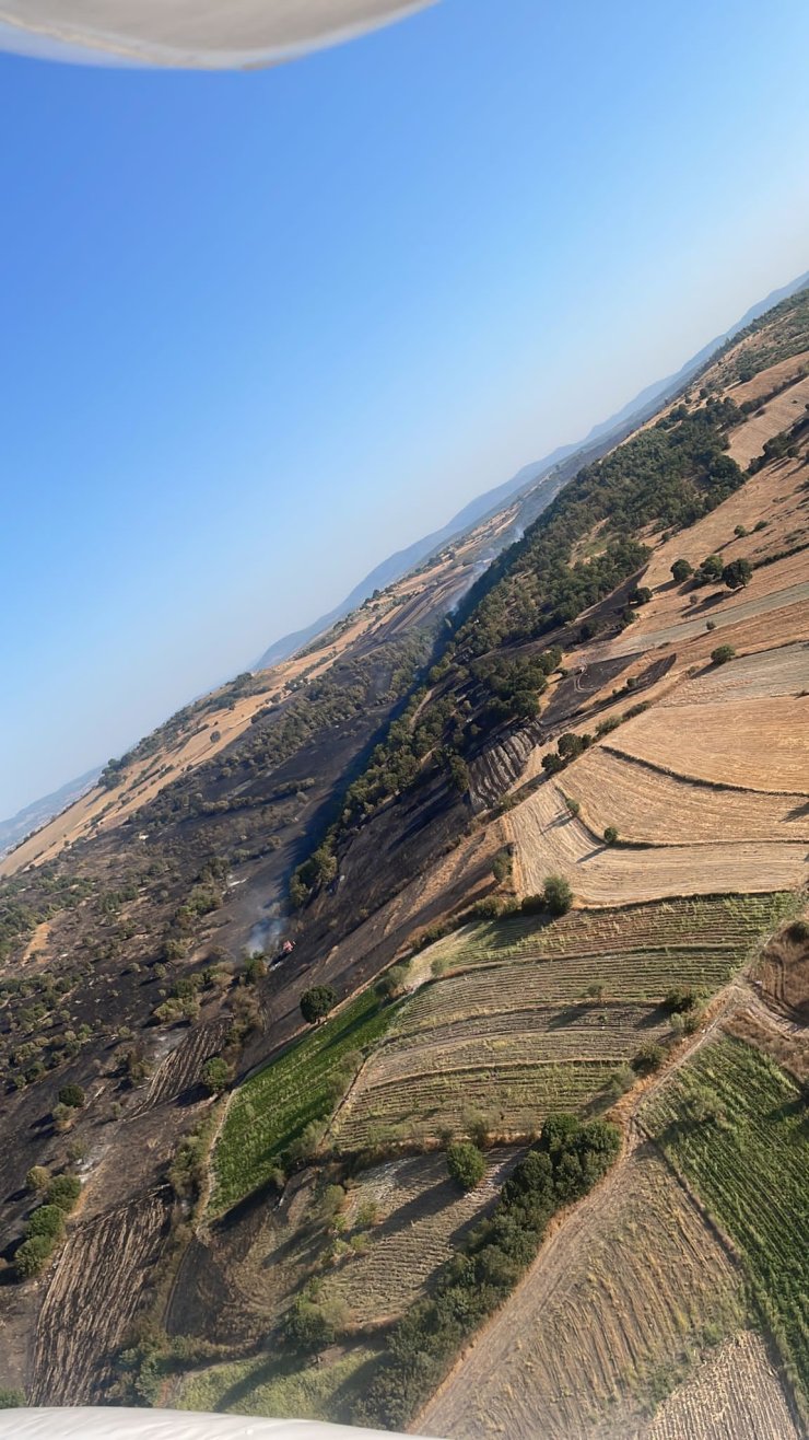 Balıkesir'de Tarım Arazisinde Yangın (2)