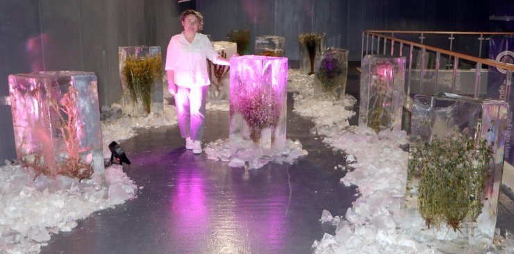 Heykeltıraş, İklim Krizine Dikkat Çekmek İçin Bitkileri Dondurdu