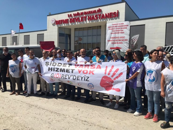 Hatay'da Sağlık Çalışanları Şiddete Karşı İş Bıraktı