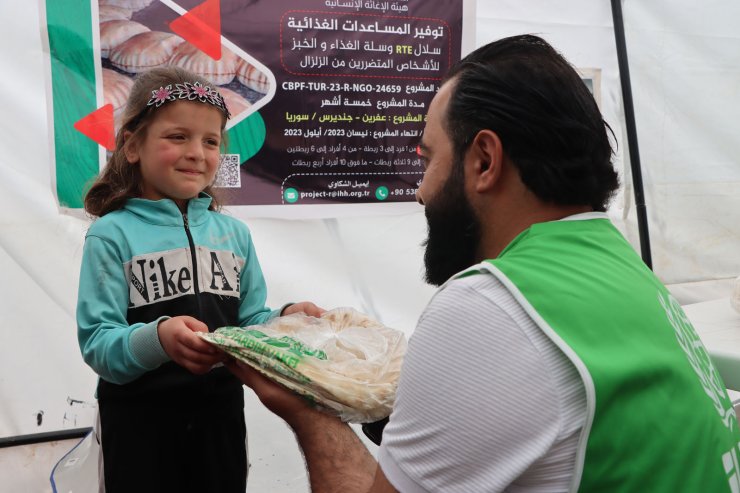 İhh Ve Bm’den Suriye’deki Depremzede Ailelere Gıda Desteği