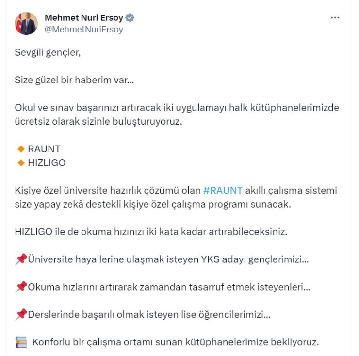 Bakanlıktan Öğrenciler İçin İki Ücretsiz Uygulama