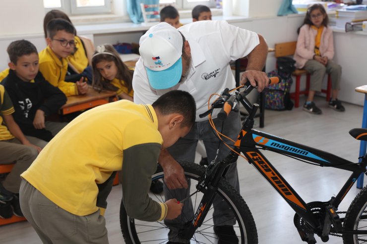 Konya’da Okullarda Bisiklet Tamir Ve Bakım Eğitimi Verildi