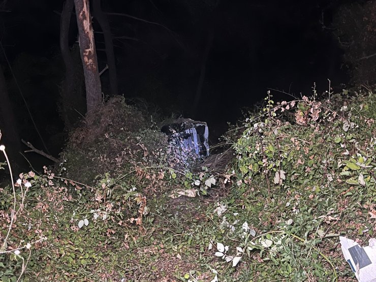 Otomobil Şarampole Uçtu: 2 Yaralı