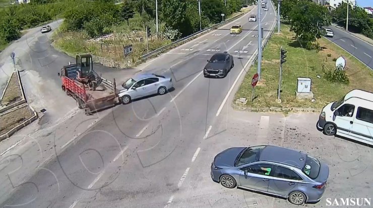 Samsun'da Kazalar Kgys Kameralarında