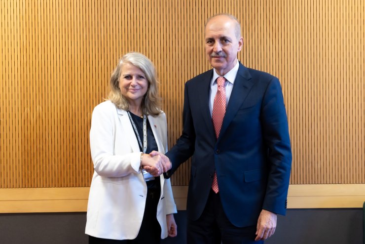 Tbmm Başkanı Kurtulmuş, Nato Parlamenter Asamblesi Başkanı Maylam İle Görüştü - Ek Fotoğraflar