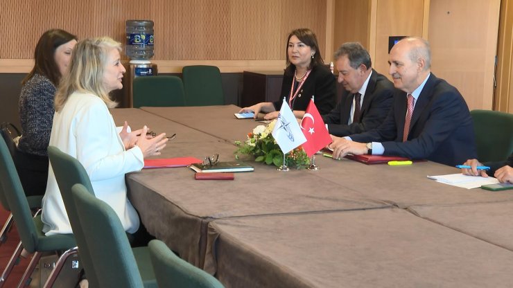Tbmm Başkanı Kurtulmuş, Nato Parlamenter Asamblesi Başkanı Maylam İle Görüştü