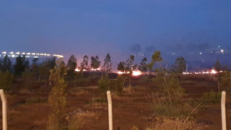 Diyarbakır’da Şehir Ormanı Bitişiğinde Yangın; İtfaiye Önce Su Sonra Kürekle Müdahale