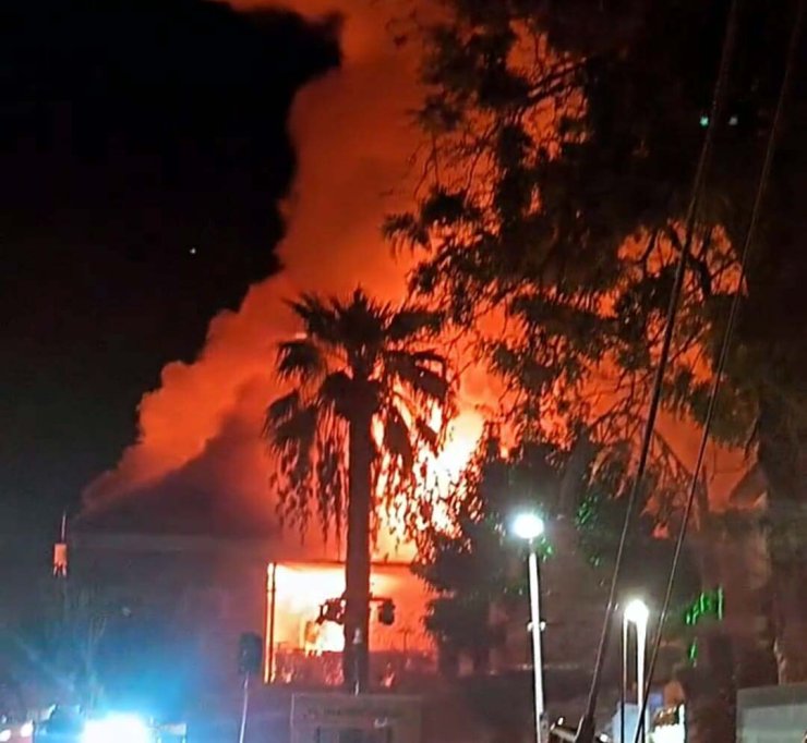 Bodrum'da Gece Kulübünde Yangın