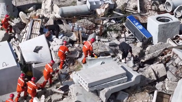 Tsk İnsani Yardım Taburu'ndan Tatbikat