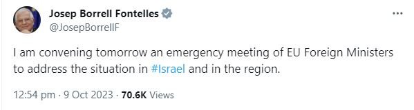 Ab, İsrail-filistin Gündemiyle Yarın Toplanıyor