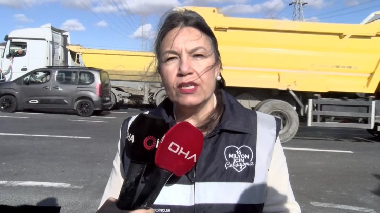 Arnavutköy'de Hafriyat Kamyonlarına Denetim