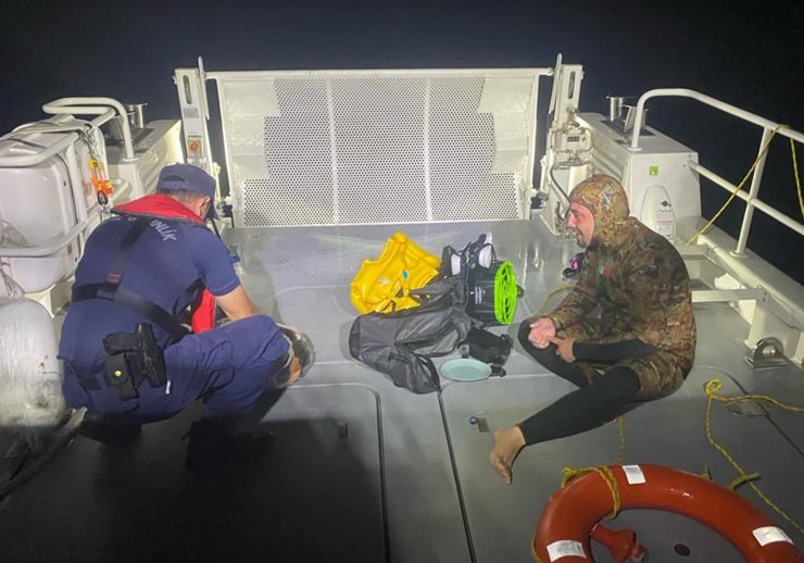 Deniz Skuteri İle Kaş'tan Meis'e Geçmeye Çalışırken Yakalandı