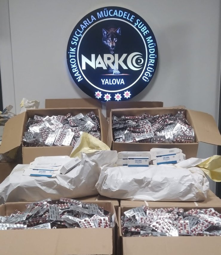Yalova’da 335 Bin 300 Adet Uyuşturucu Hap Ele Geçirildi