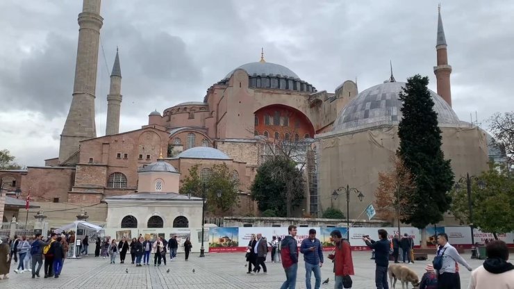 Filistin'de Hayatını Kaybedenler İçin Ayasofya Camii'nde Sela Okundu
