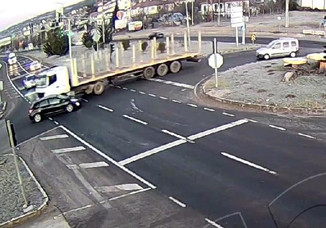 Bolu’da Trafik Kazaları Kgys Kameralarında