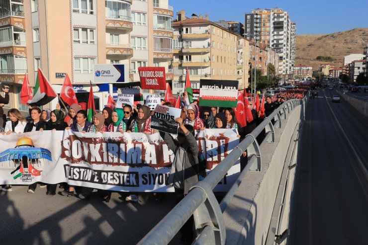 Çankırı'da İsrail Protestosu