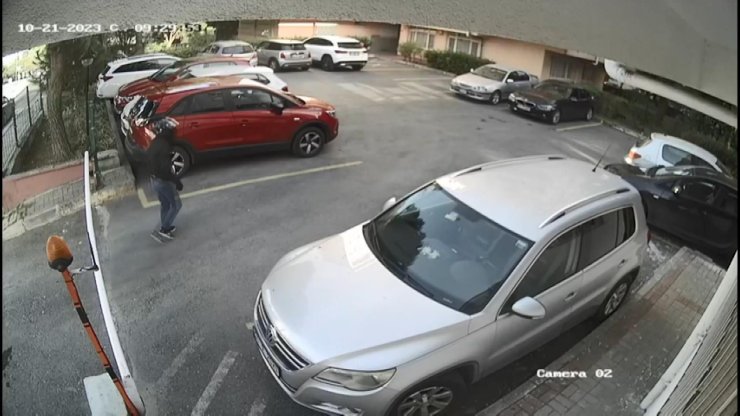 Etiler'de Motosiklet Hırsızları Kamerada