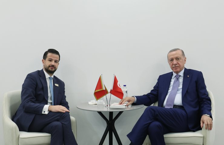 Cumhurbaşkanı Erdoğan, Karadağ Cumhurbaşkanı Milatovic ile görüştü