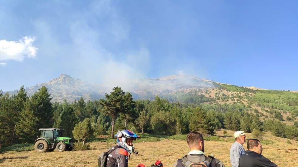 Gümüşhane’de çıkan yangın kontrol altına alındı