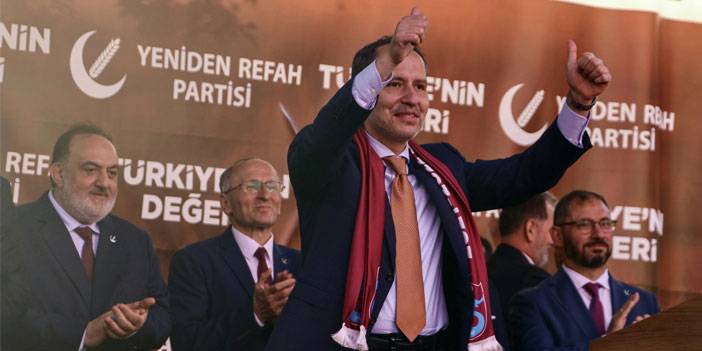 Yeniden Refah Partisi Genel Başkanı Erbakan, Trabzon'da konuştu