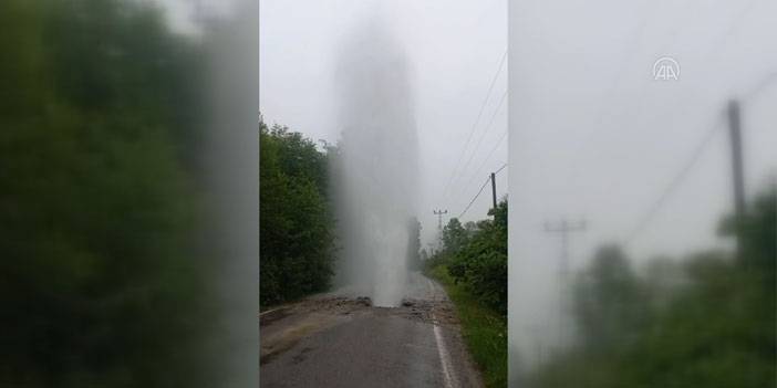 Trabzon'da ana su hattı patladı
