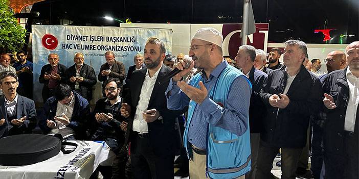 Rize’de hacı adayları dualarla kutsal topraklara uğurlandı