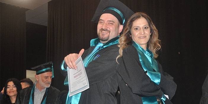 RTEÜ'de öğrenim gören abla-kardeş okulu birinci ve ikinci olarak bitirdi